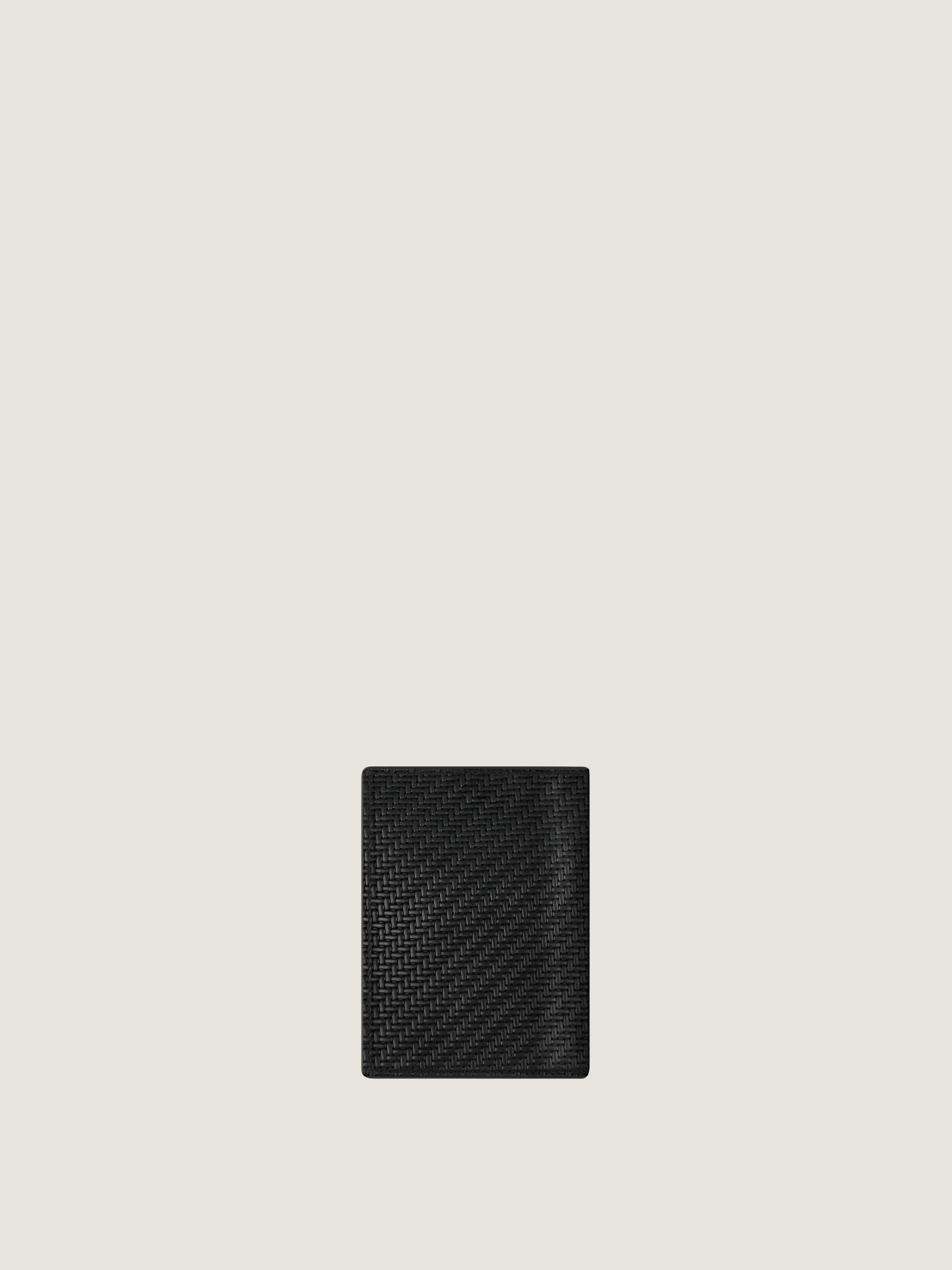 GIVENCHY card holder in braided-effect leather